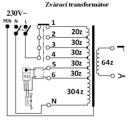 Svaovac transformtor s usmrovaem 12